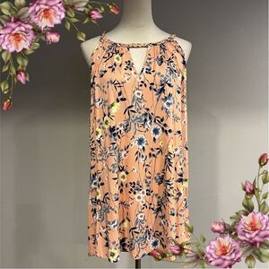 Daniel Rainn floral halter plus size blouse top size 3X